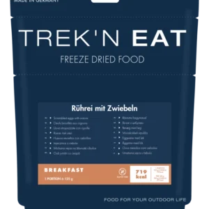Ovos mexidos com cebola Trek’n Eat Alimentação ovos mexidos liofilizados