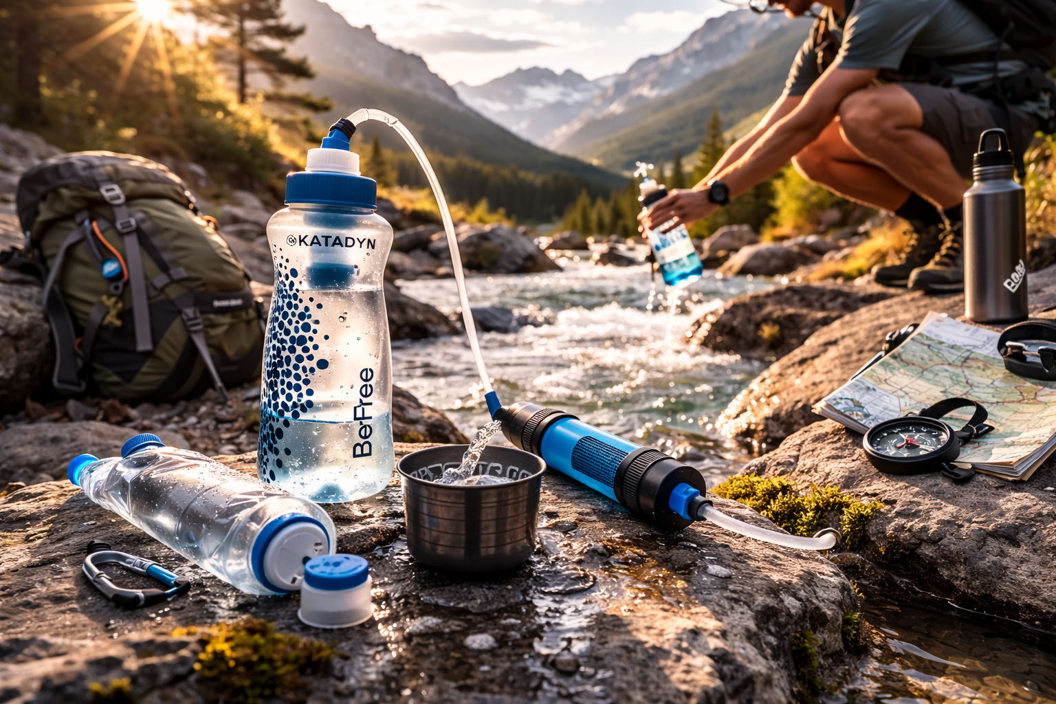 Sistemas de filtragem de água para atividades outdoor