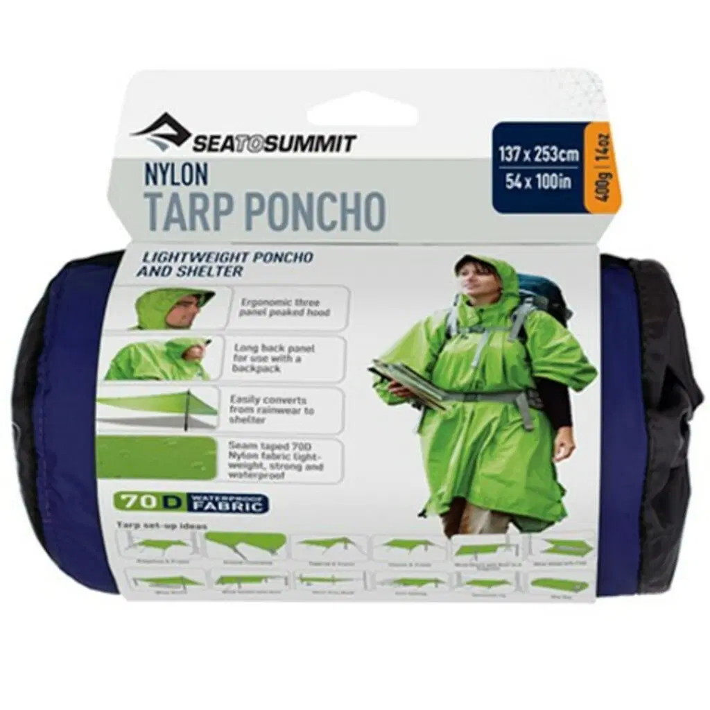 Poncho impermeável de nylon Sea to Summit Atividades Poncho impermeável de nylon Sea to Summit - Image 3