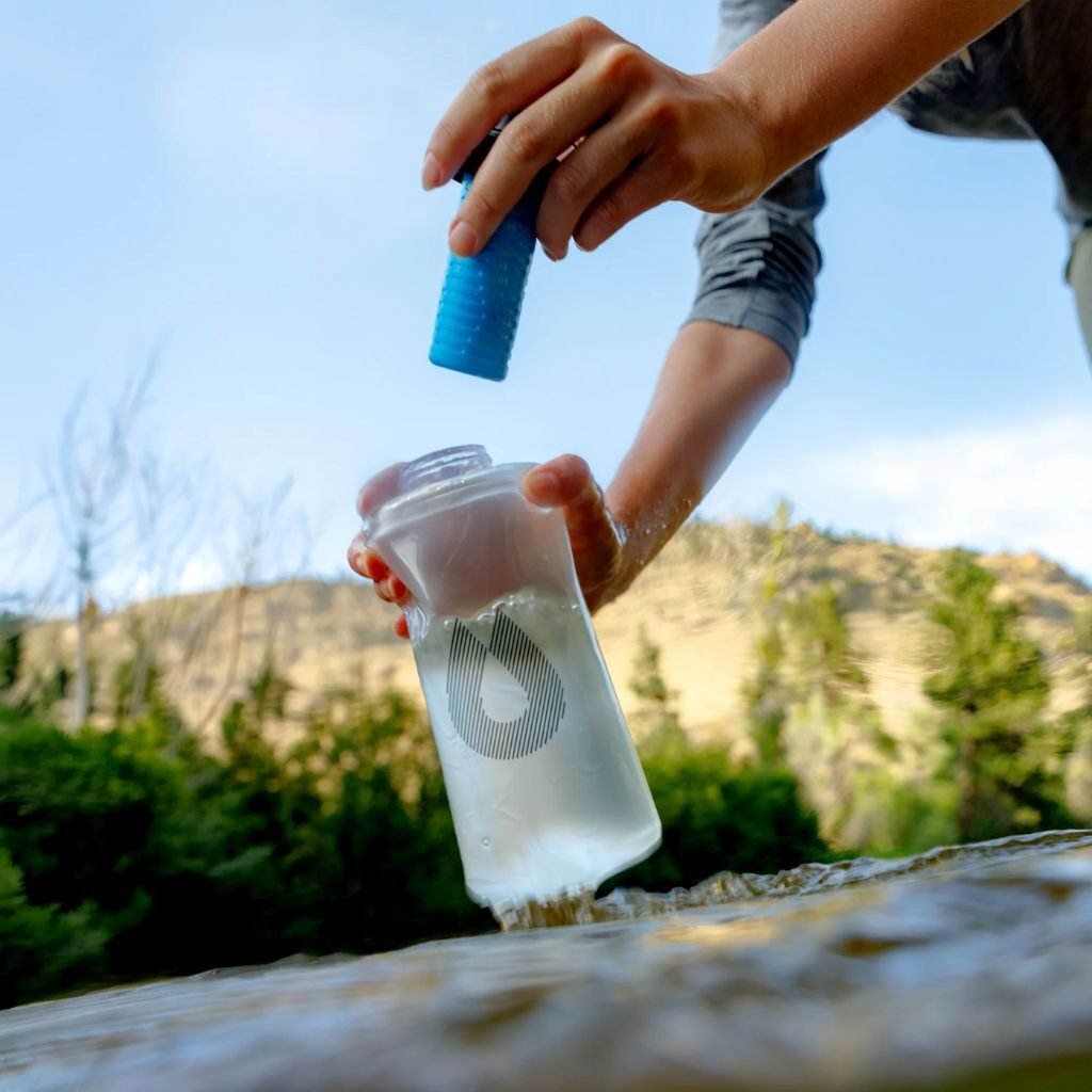 Garrafa flexível com filtro PackFlask+ 750 ml Alta-Montanha Garrafa flexível com filtro PackFlask+ 750 ml - Hydrapak (imagem 5)