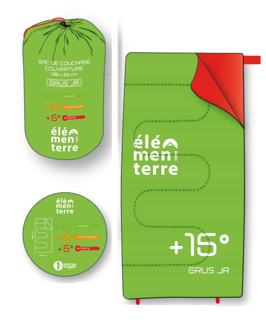 Saco-cama tipo manta júnior Grus Jr Alta-Montanha Saco-cama tipo manta júnior Grus Jr